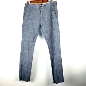 J. Crew The‎ Driggs Blue Linen Pants